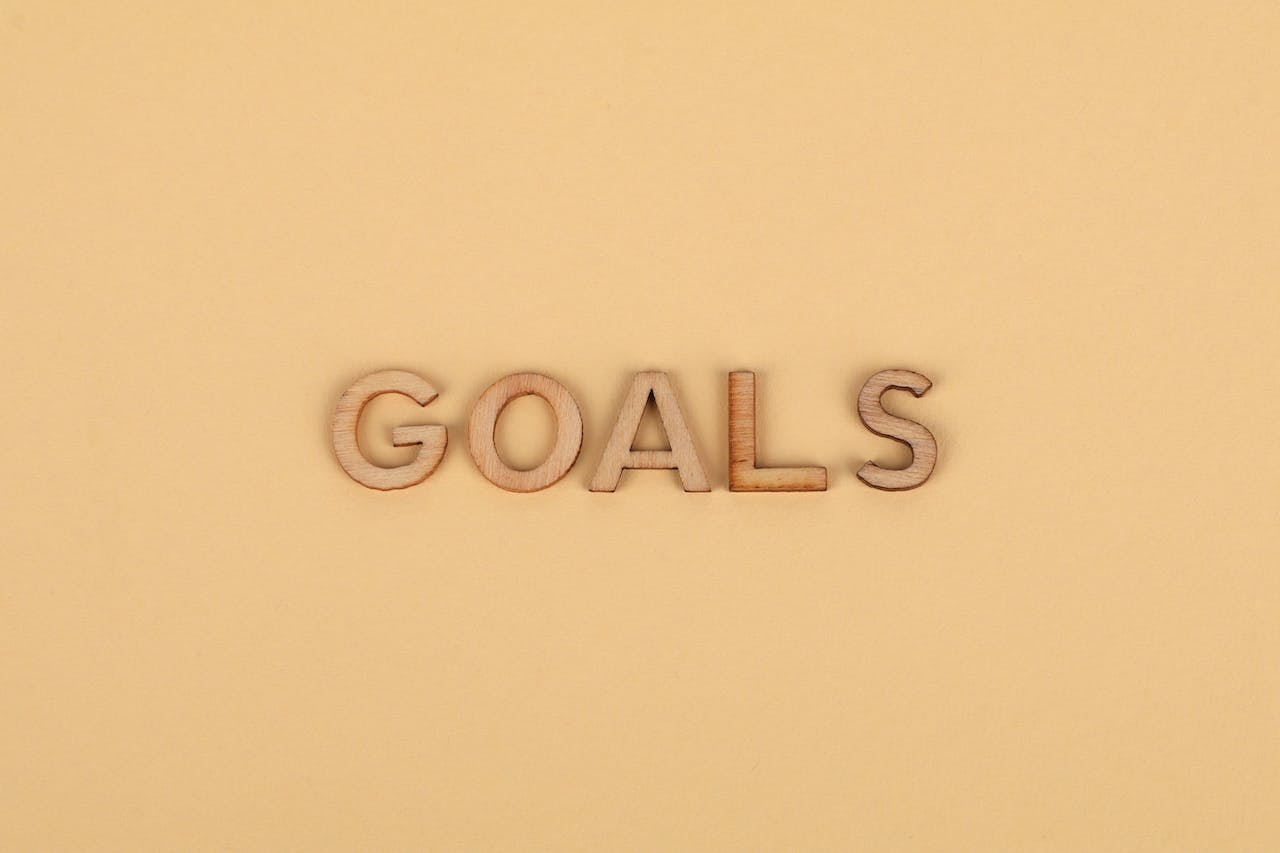 The Word Goals from Wooden Letters